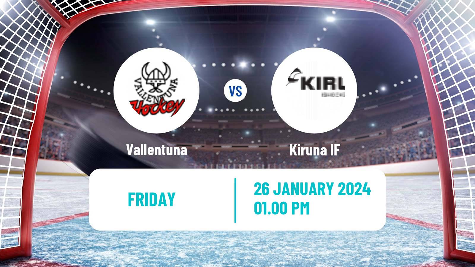 Hockey Swedish HockeyEttan Norra Vallentuna - Kiruna IF