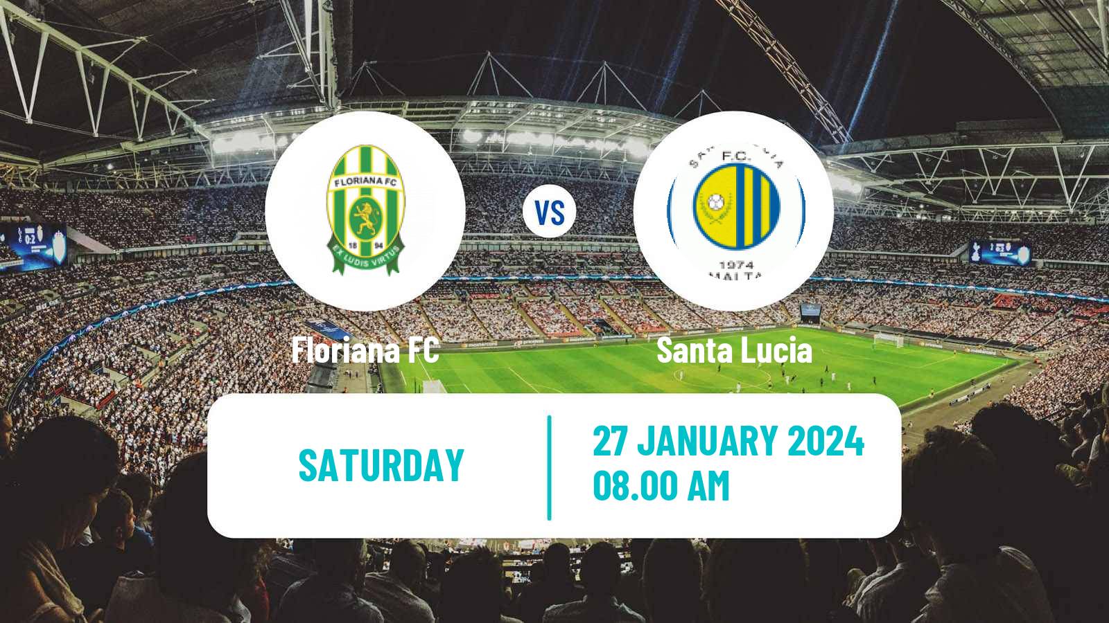 Soccer Maltese Premier League Floriana - Santa Lucia