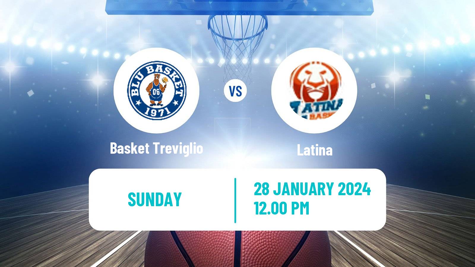Basketball Italian Serie A2 Basketball Basket Treviglio - Latina