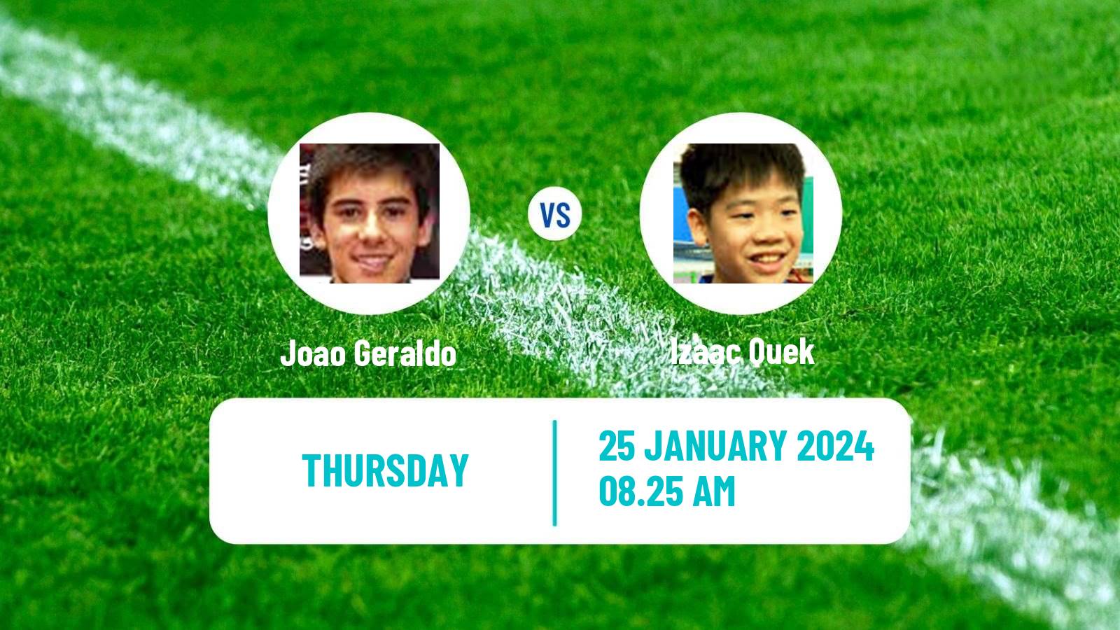 Table tennis Wtt Star Contender Goa Men Joao Geraldo - Izaac Quek