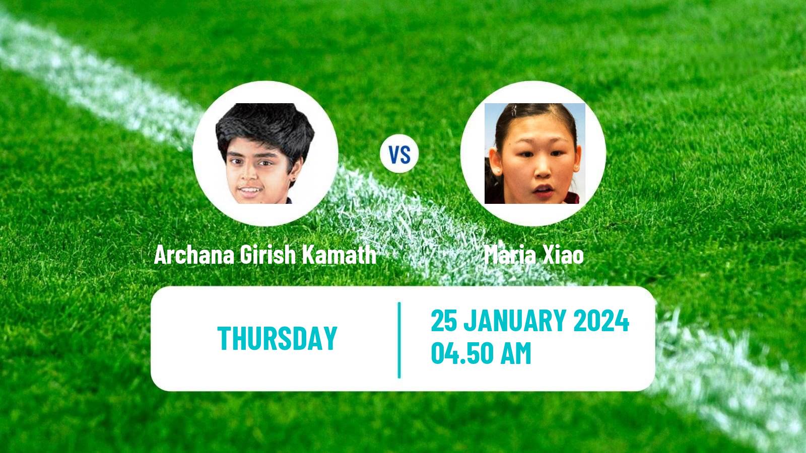 Table tennis Wtt Star Contender Goa Women Archana Girish Kamath - Maria Xiao