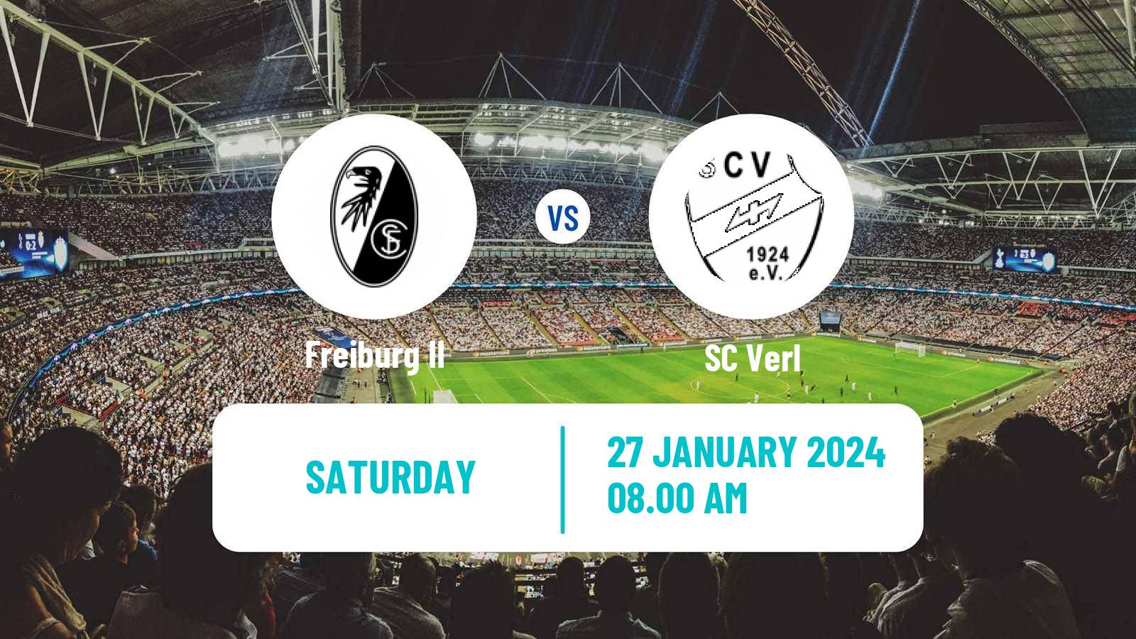 Soccer German 3 Bundesliga Freiburg II - Verl