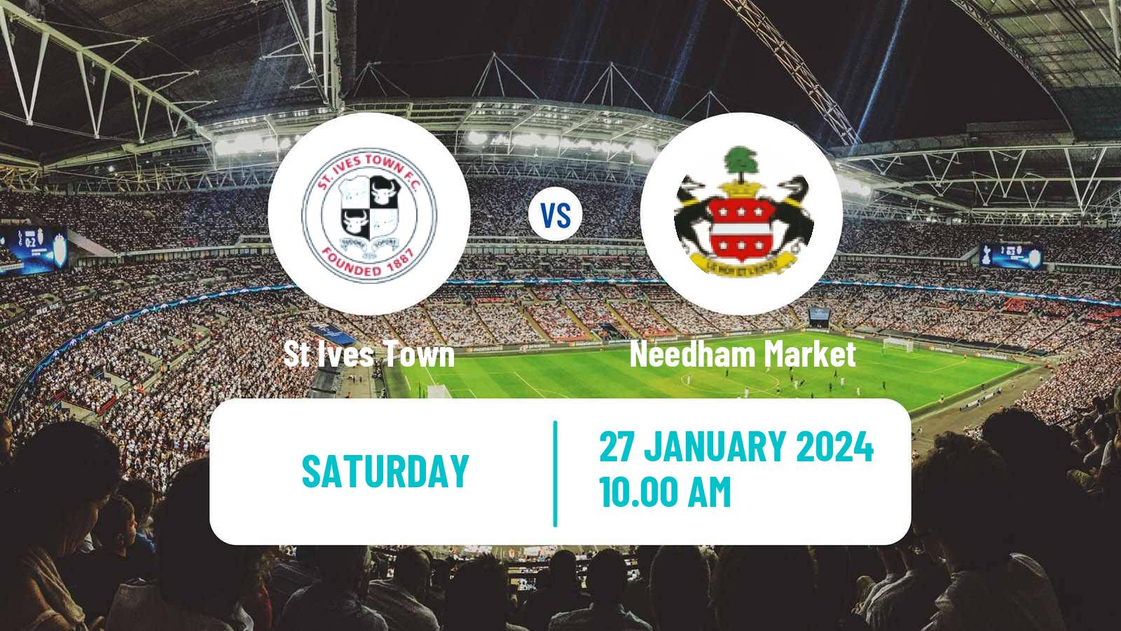 Soccer English Southern League Central Division St Ives Town - Needham Market
