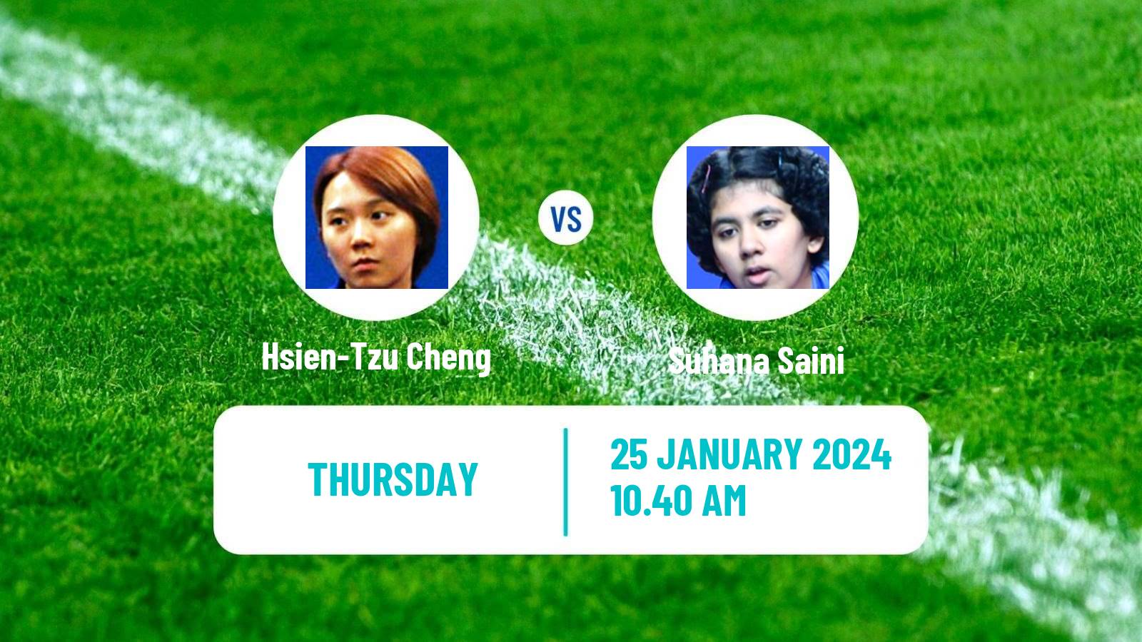 Table tennis Wtt Star Contender Goa Women Hsien-Tzu Cheng - Suhana Saini