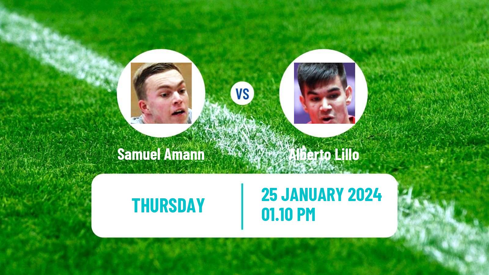 Table tennis Challenger Series Men Samuel Amann - Alberto Lillo