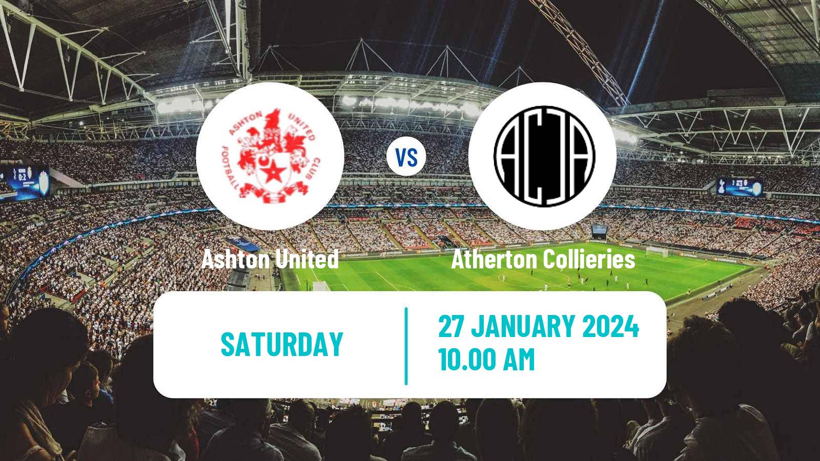 Soccer English NPL Premier Division Ashton United - Atherton Collieries