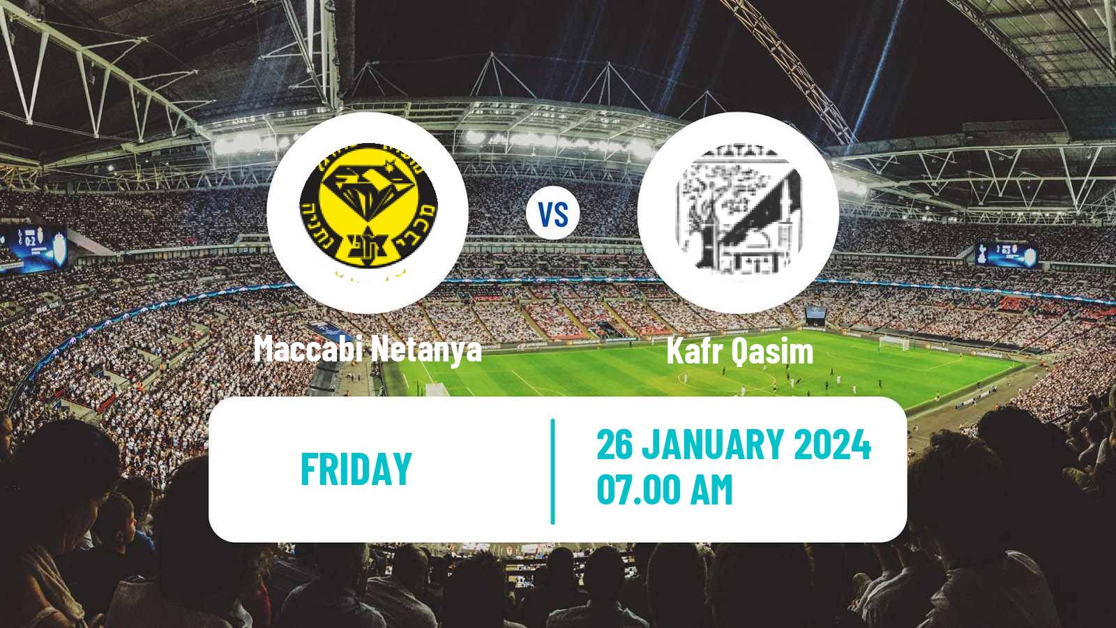Soccer Israeli State Cup Maccabi Netanya - Kafr Qasim