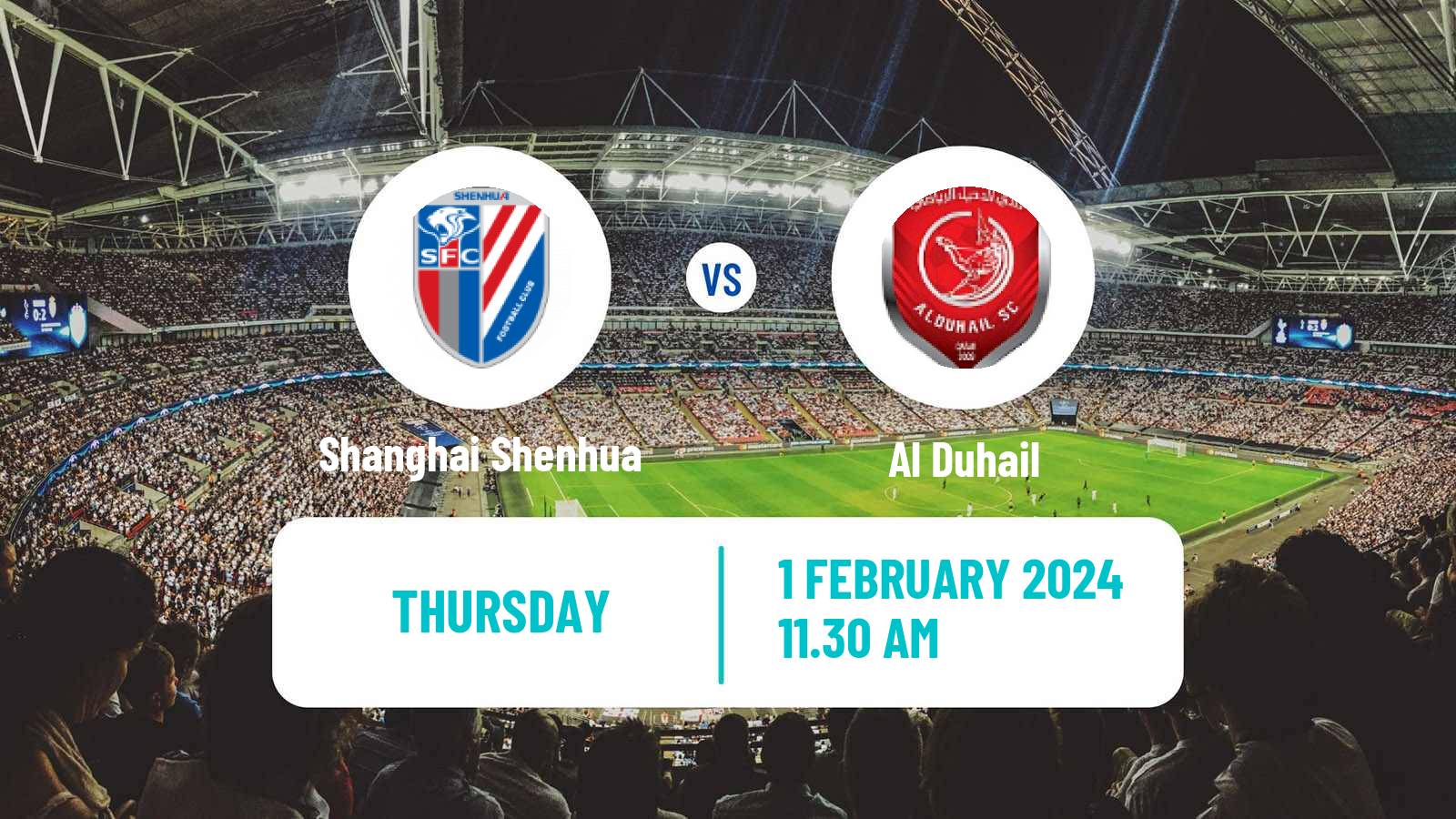 Soccer Club Friendly Shanghai Shenhua - Al Duhail