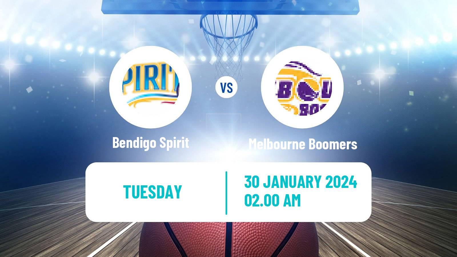 Basketball Australian WNBL Bendigo Spirit - Melbourne Boomers