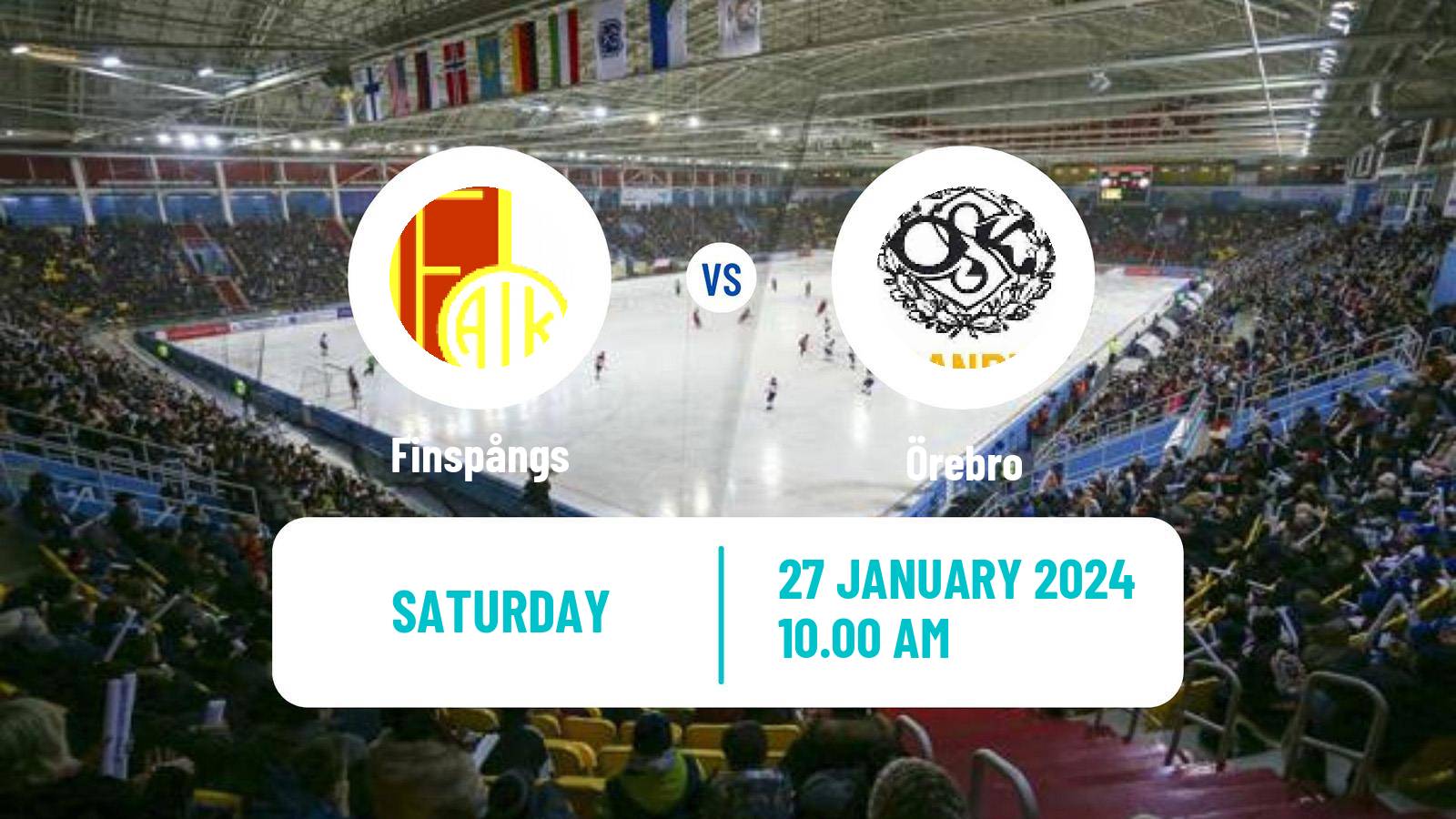 Bandy Swedish Allsvenskan Bandy Finspångs - Örebro