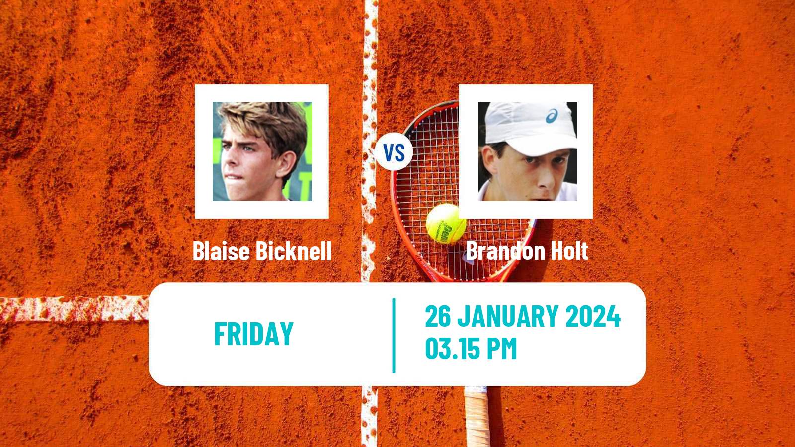 Tennis Indian Wells 2 Challenger Men Blaise Bicknell - Brandon Holt