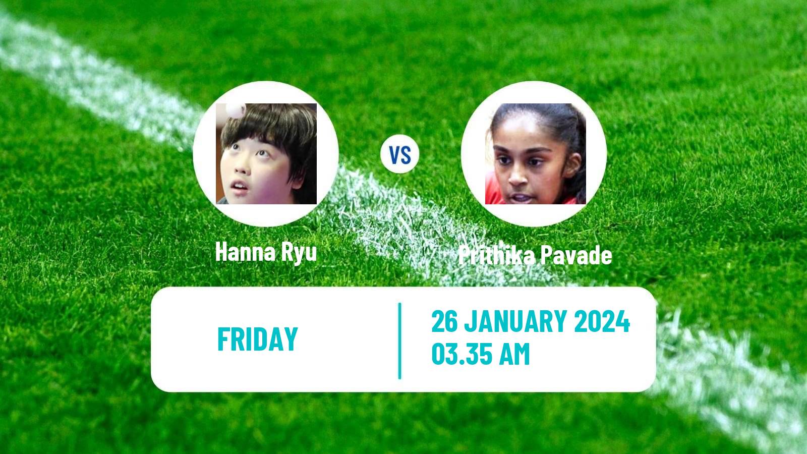 Table tennis Wtt Star Contender Goa Women Hanna Ryu - Prithika Pavade