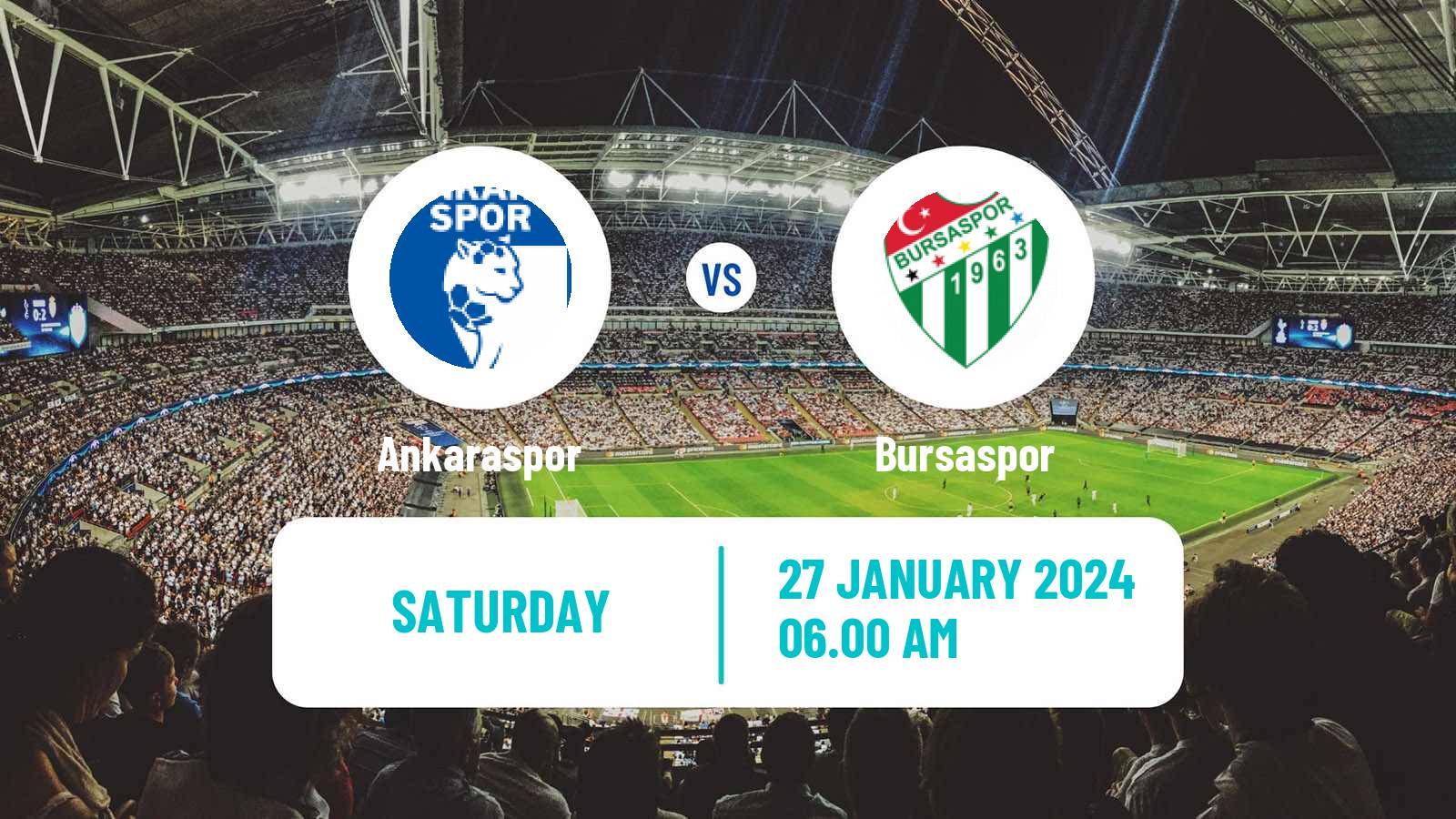 Soccer Turkish Second League White Group Ankaraspor - Bursaspor