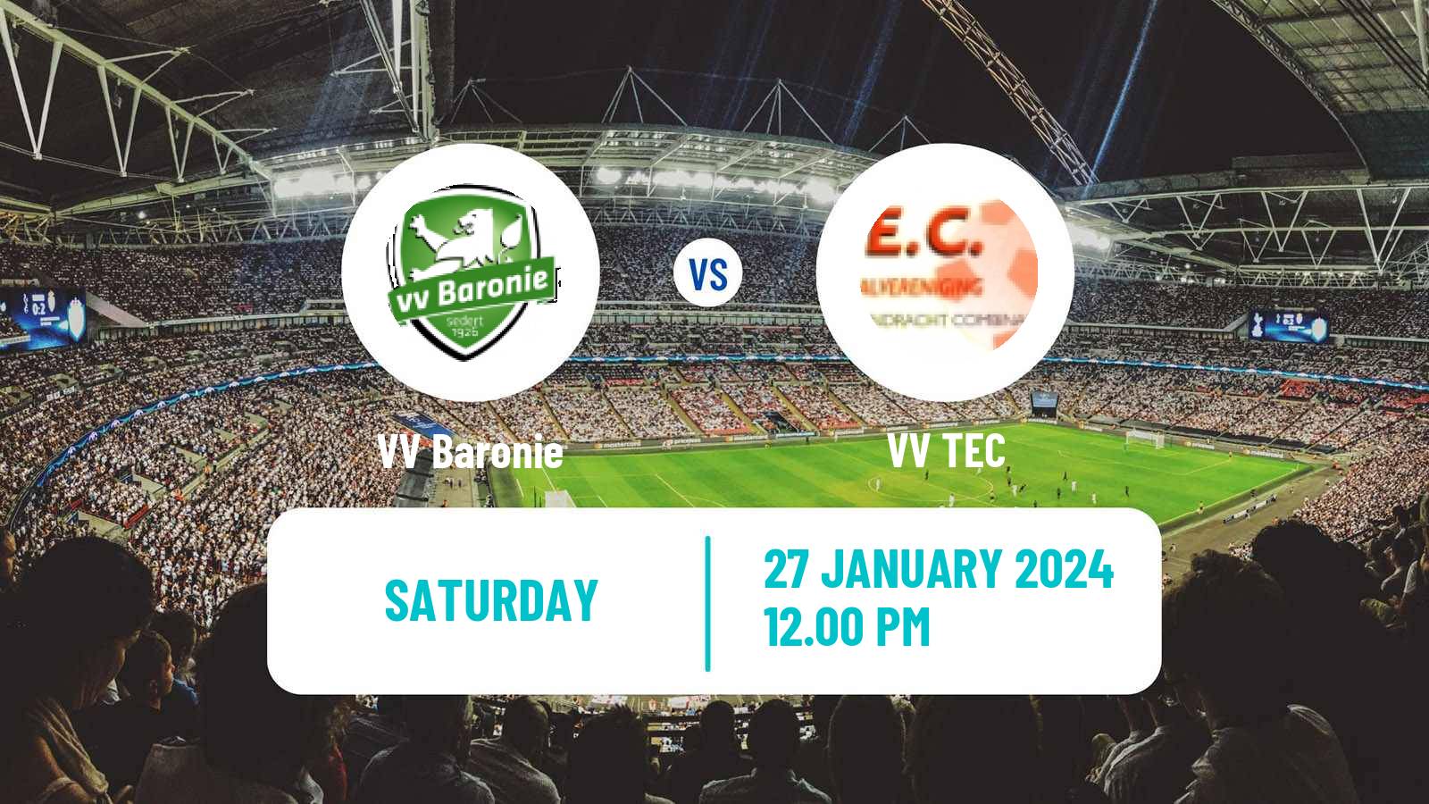 Soccer Dutch Derde Divisie Baronie - TEC