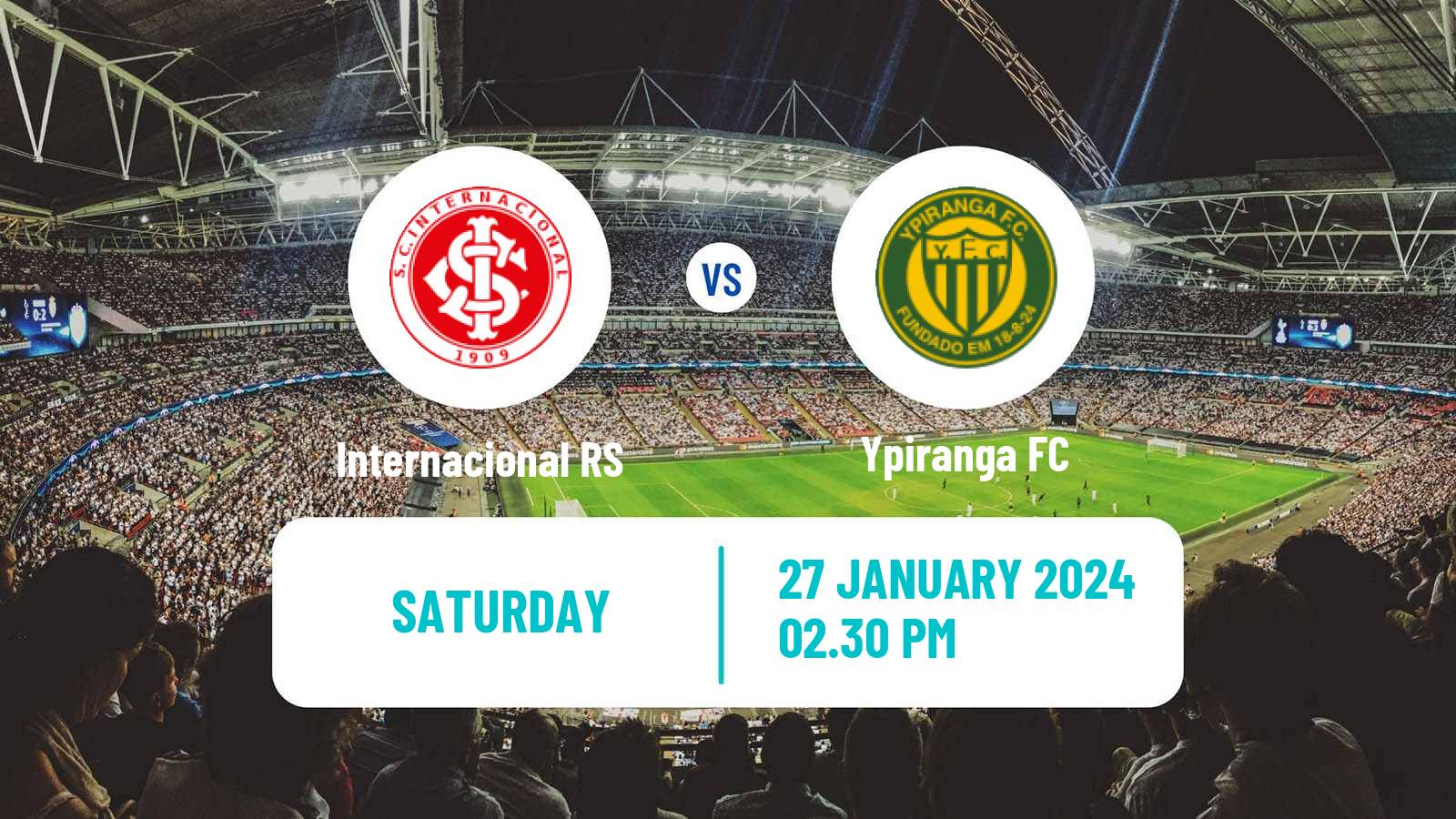Soccer Brazilian Campeonato Gaucho Internacional RS - Ypiranga