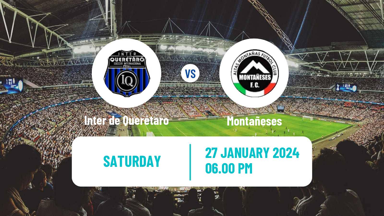 Soccer Mexican Liga Premier Serie A Inter de Querétaro - Montañeses