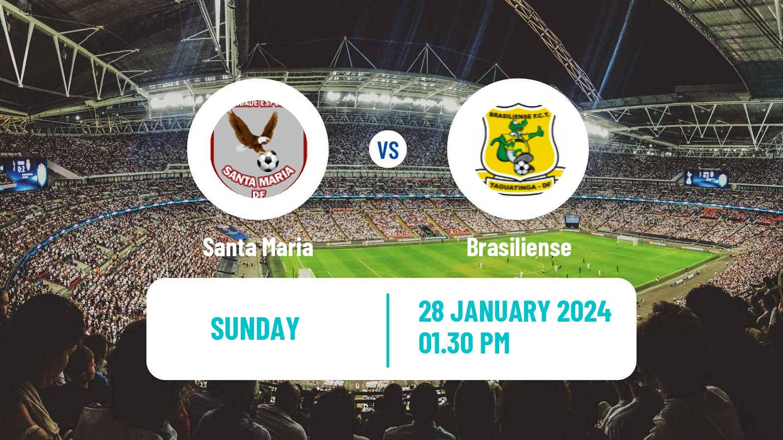 Soccer Brazilian Campeonato Brasiliense Santa Maria - Brasiliense