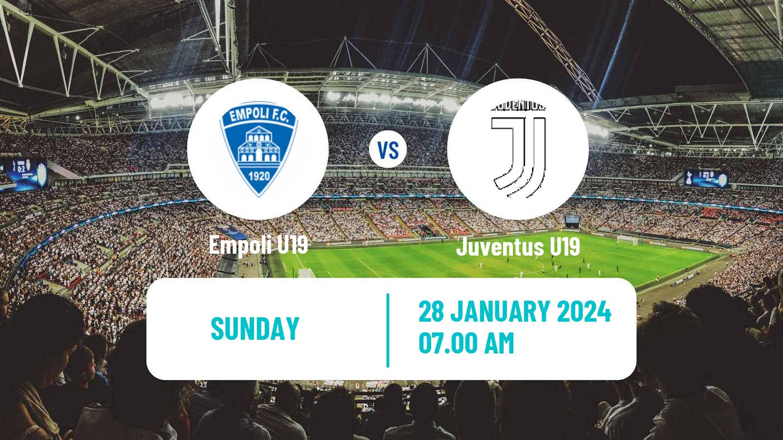 Soccer Italian Primavera 1 Empoli U19 - Juventus U19