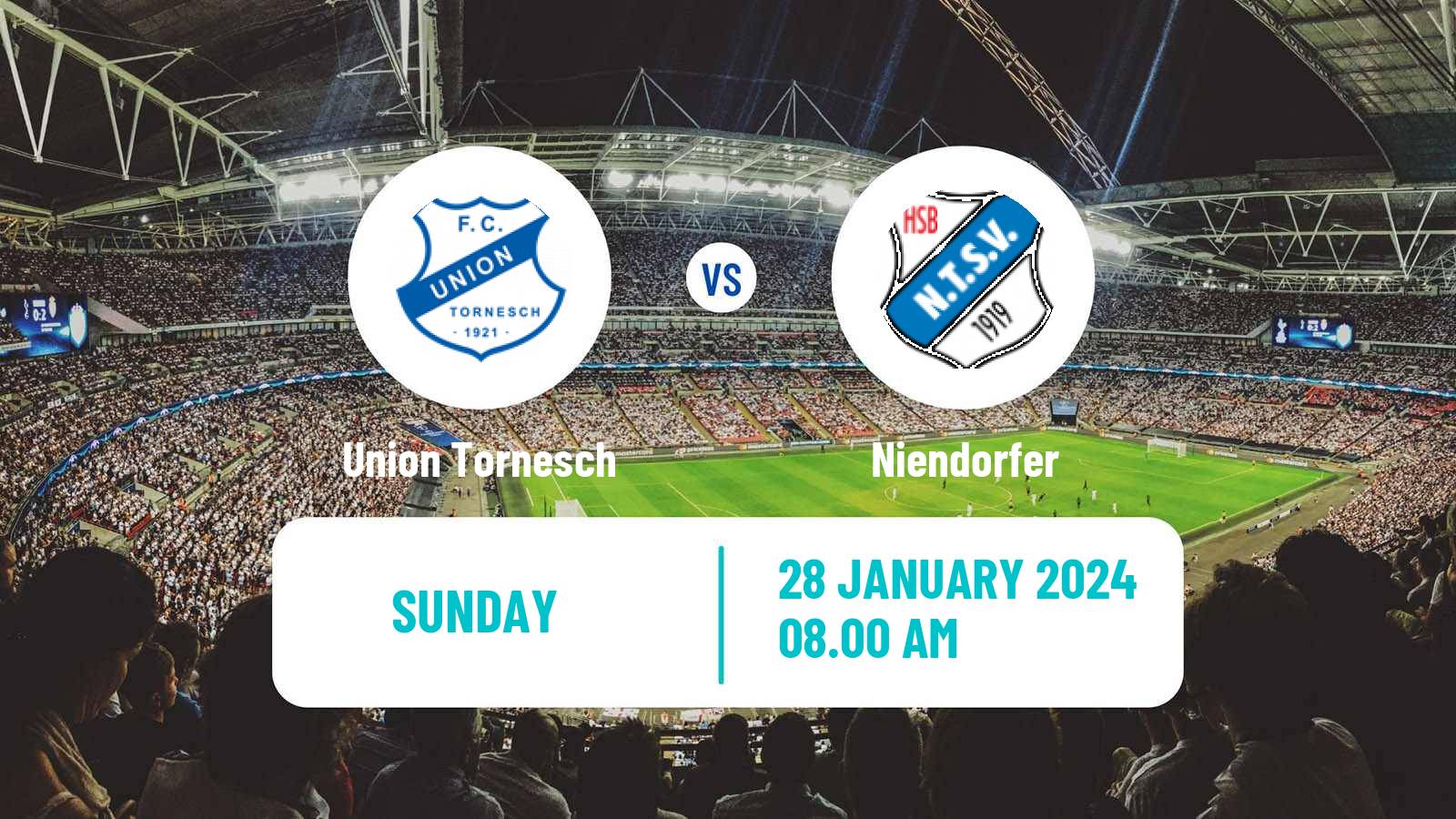 Football German Oberliga Hamburg Union Tornesch - Niendorfer