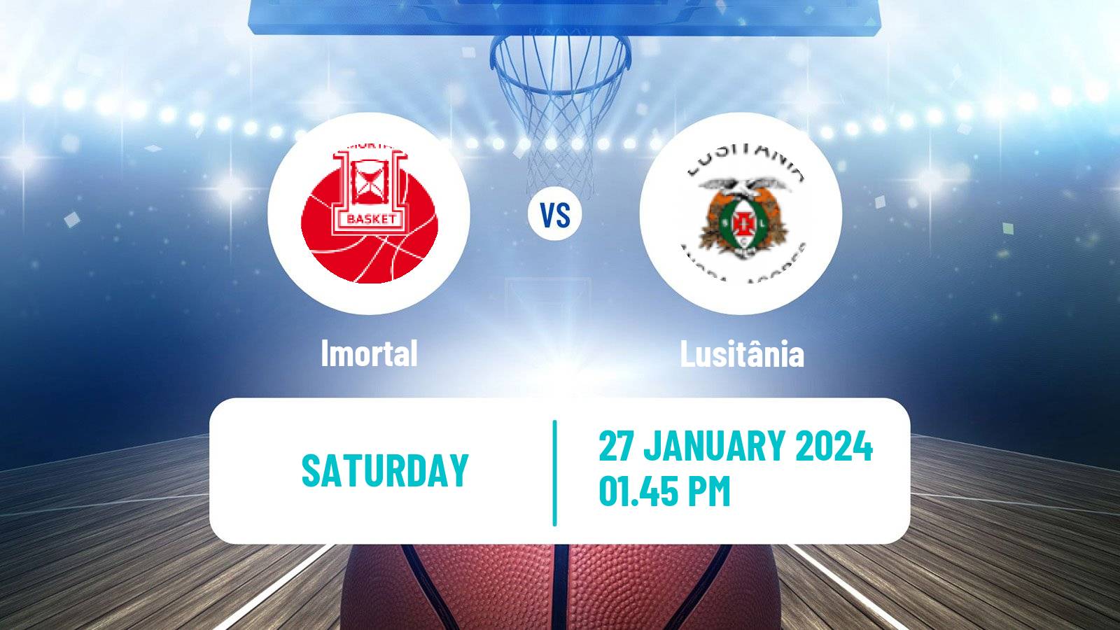 Basketball Portuguese Taca da Liga Basketball Imortal - Lusitânia