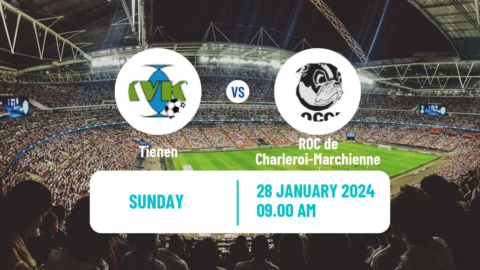 Soccer Belgian National Division 1 Tienen - ROC de Charleroi-Marchienne