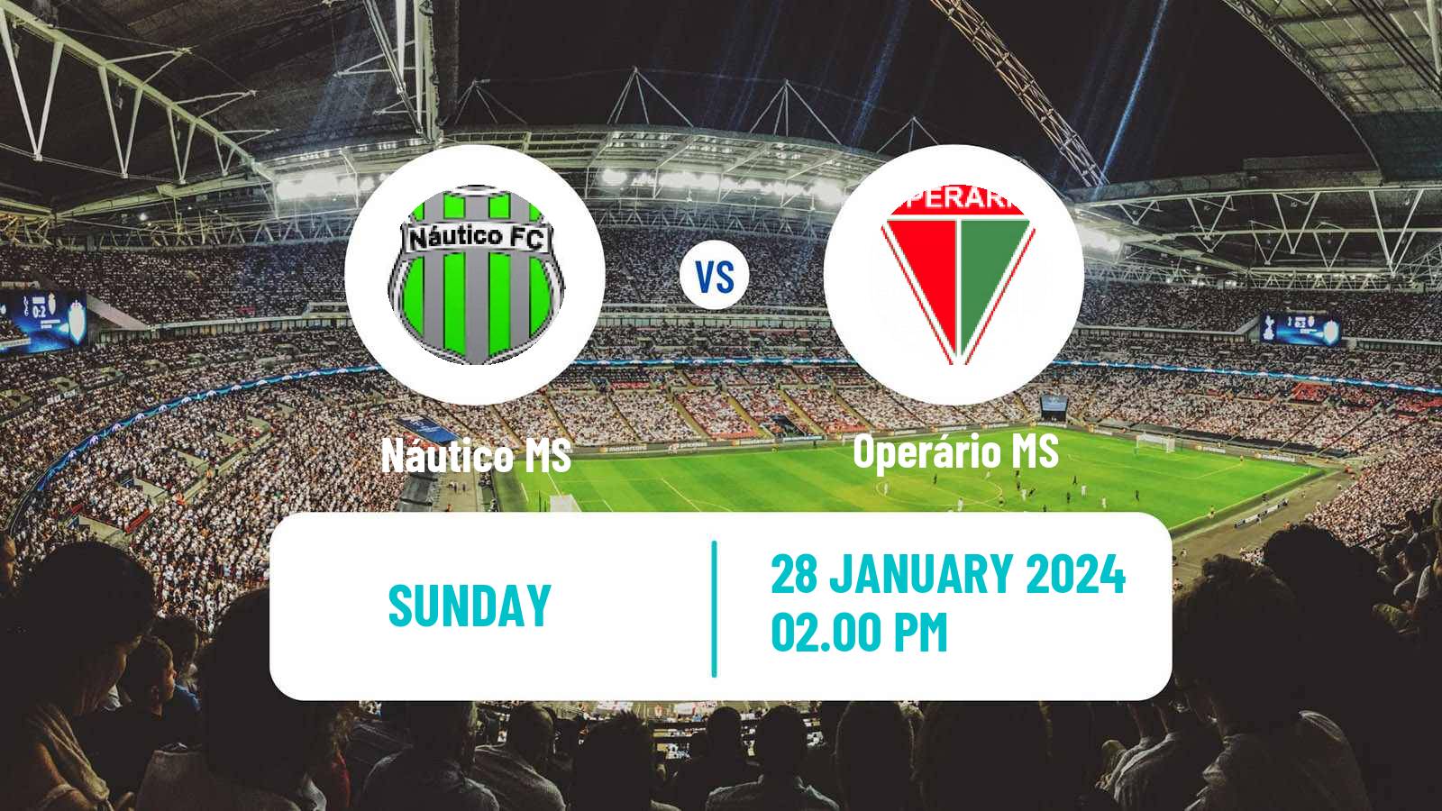 Soccer Brazilian Campeonato Sul-Matogrossense Náutico MS - Operário MS