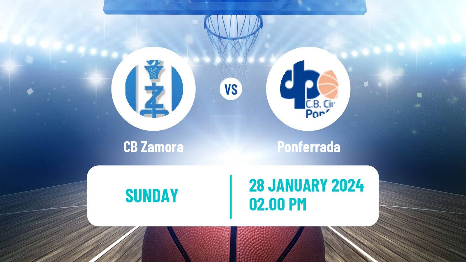 Basketball Spanish LEB Plata Zamora - Ponferrada