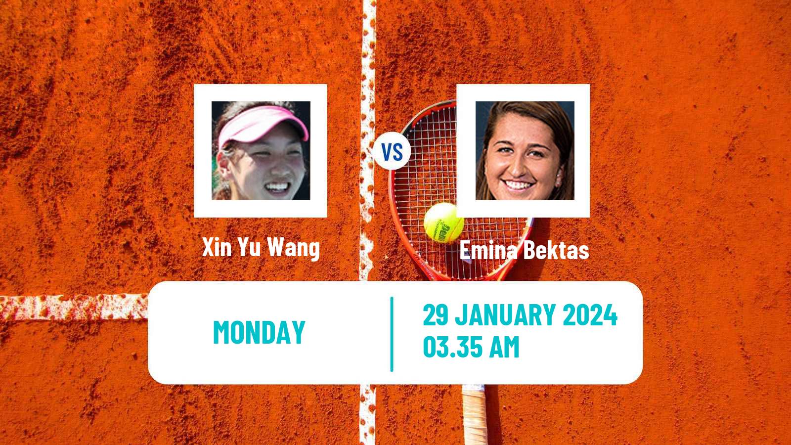 Tennis WTA Hua Hin Xin Yu Wang - Emina Bektas