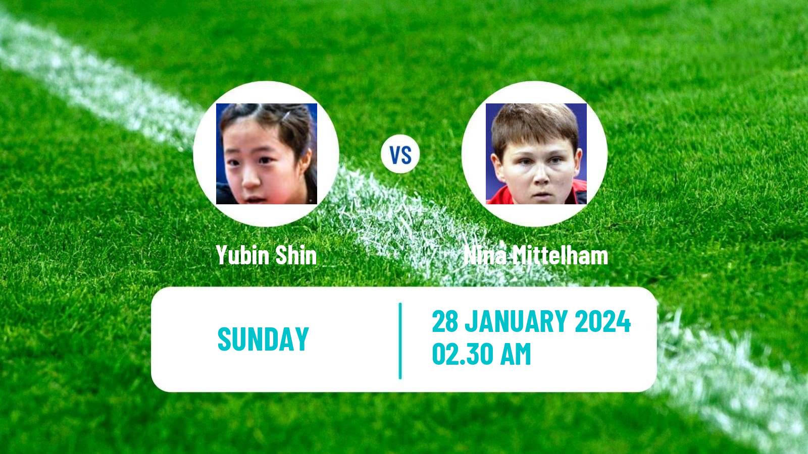 Table tennis Wtt Star Contender Goa Women Yubin Shin - Nina Mittelham