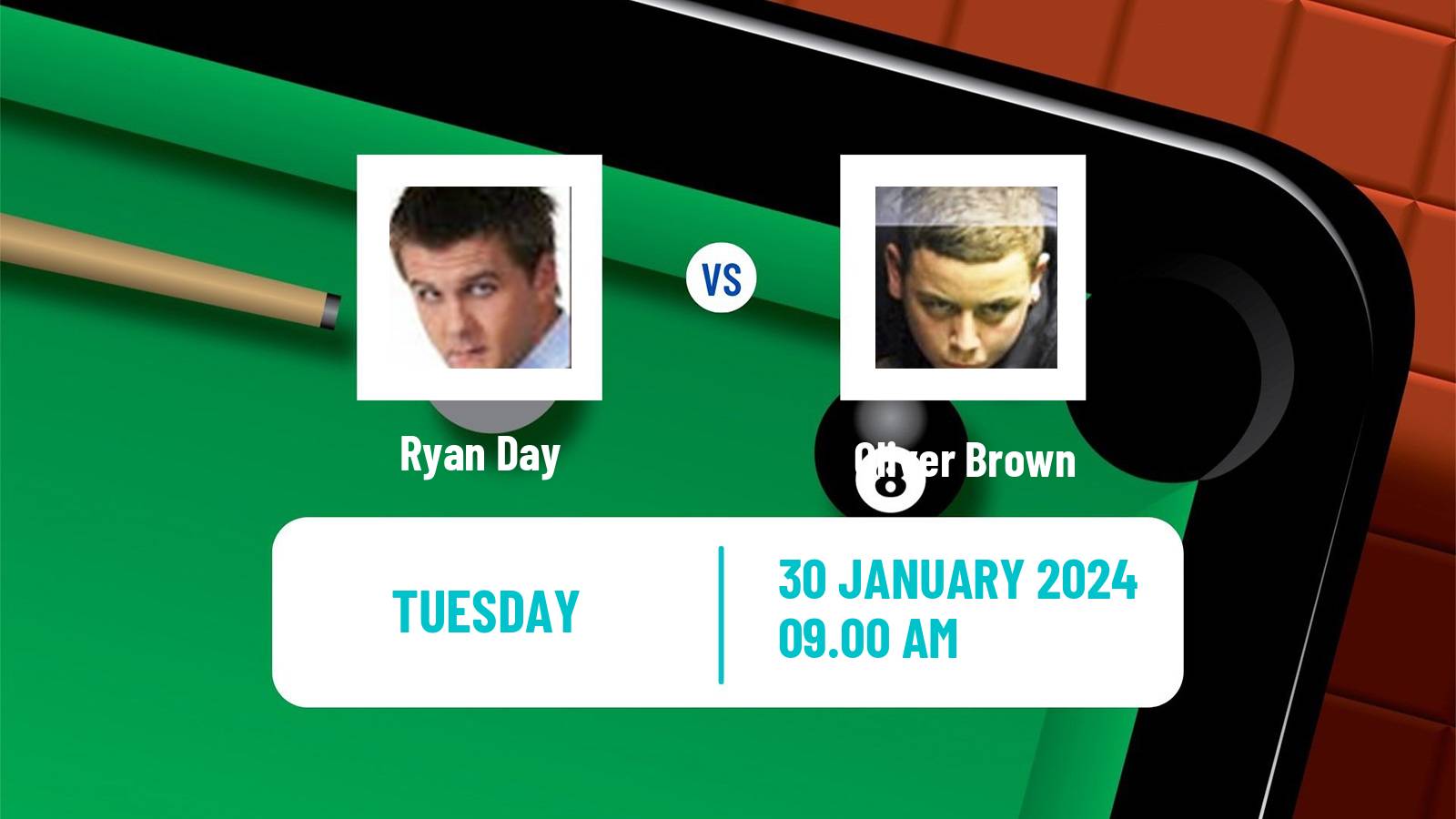 Snooker German Masters Ryan Day - Oliver Brown