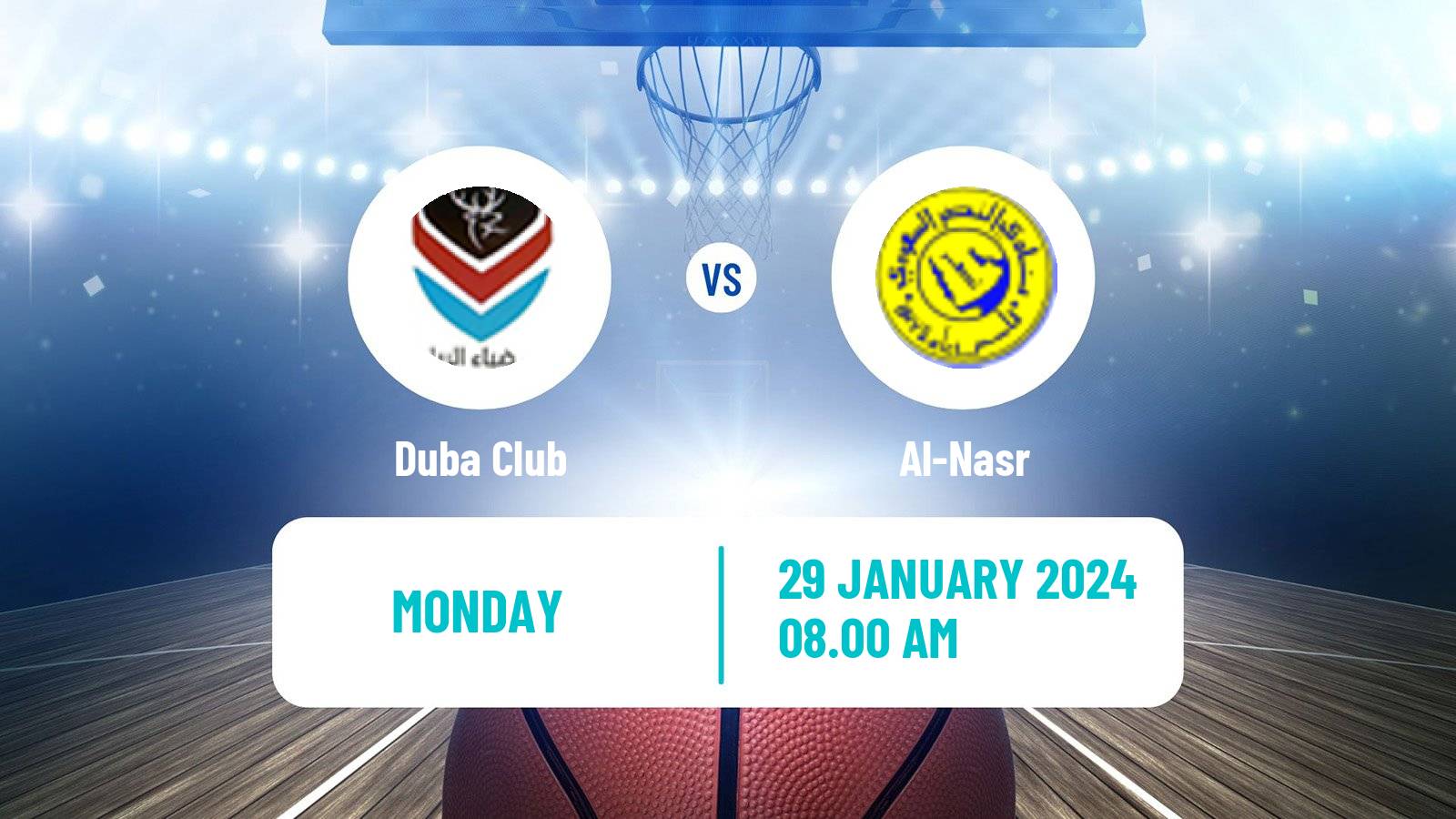 Basketball Saudi Premier League Basketball Duba - Al-Nasr