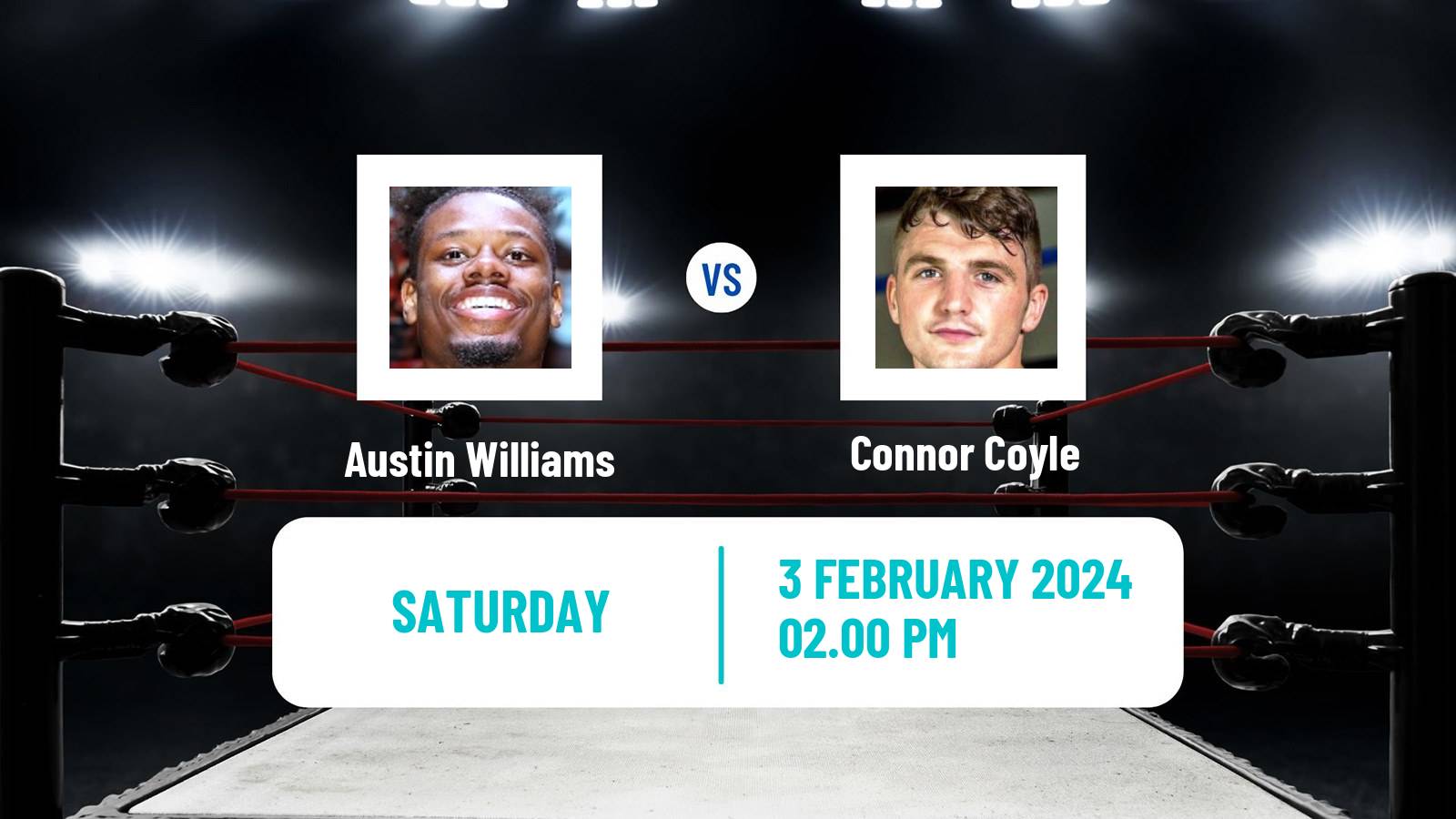 Boxing Middleweight IBF North American Title Men Austin Williams - Connor Coyle