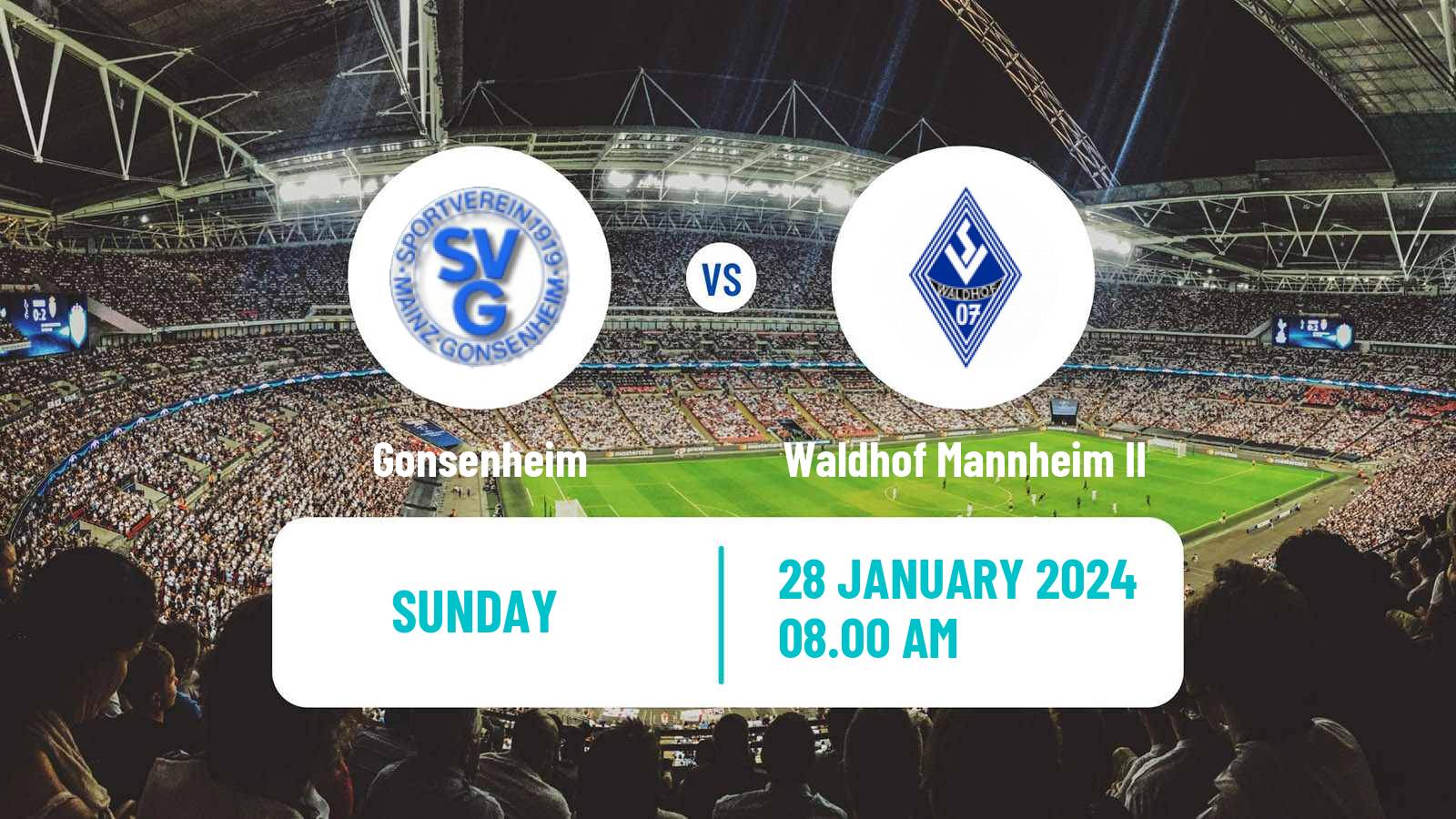 Soccer Club Friendly Gonsenheim - Waldhof Mannheim II