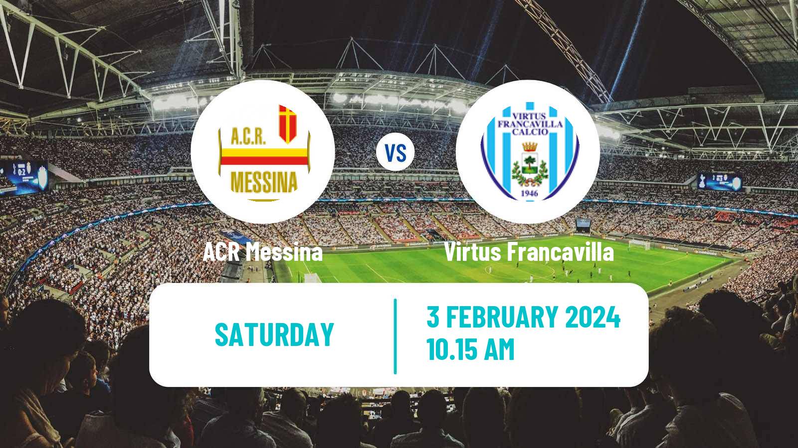 Soccer Italian Serie C Group C ACR Messina - Virtus Francavilla