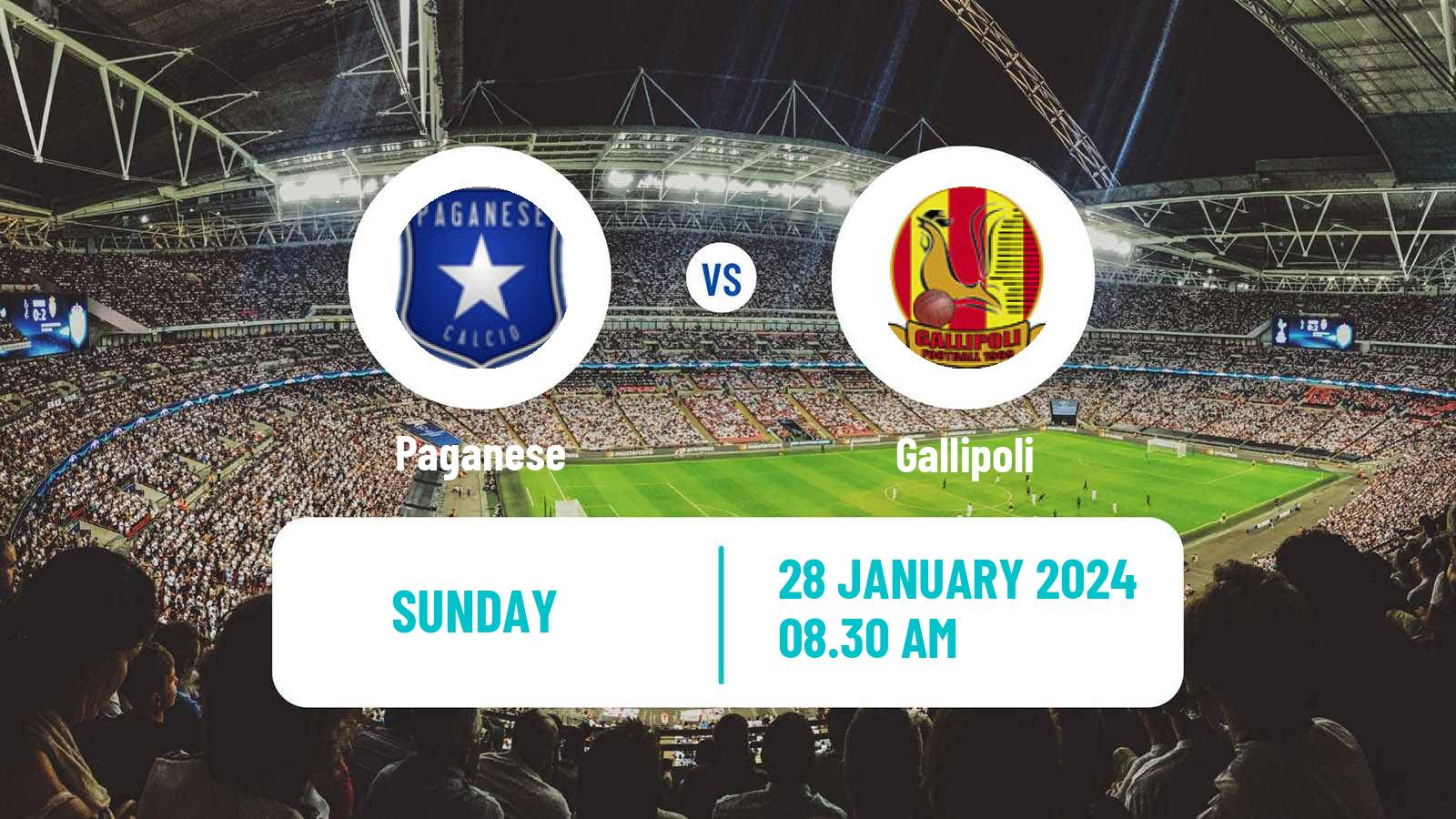 Soccer Italian Serie D - Group H Paganese - Gallipoli