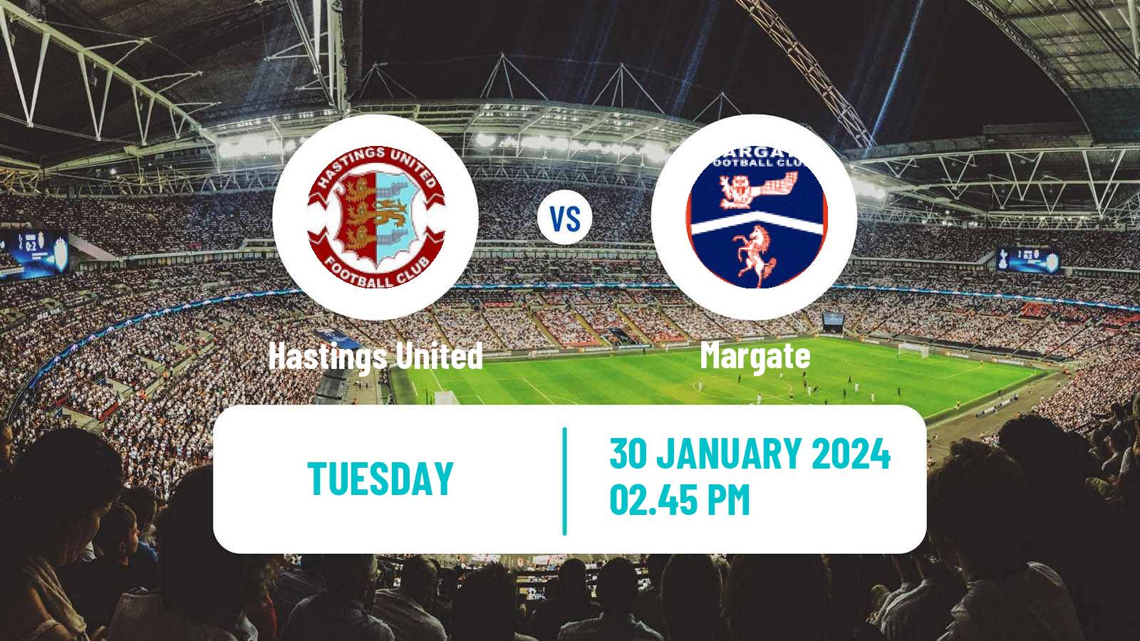 Soccer English Isthmian League Premier Division Hastings United - Margate
