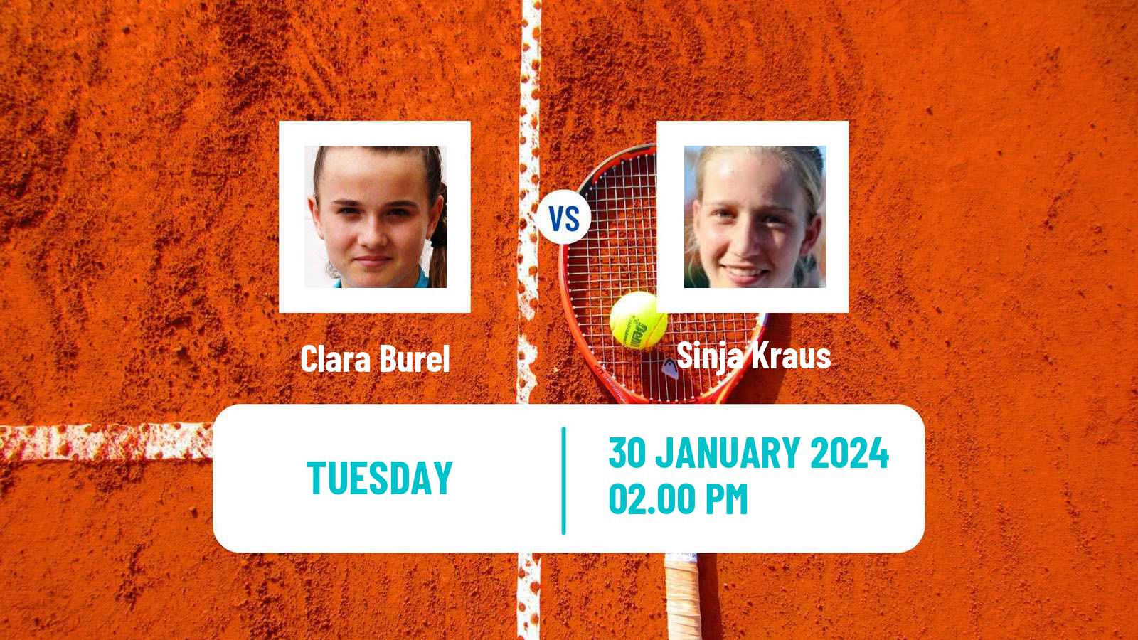 Tennis WTA Linz Clara Burel - Sinja Kraus