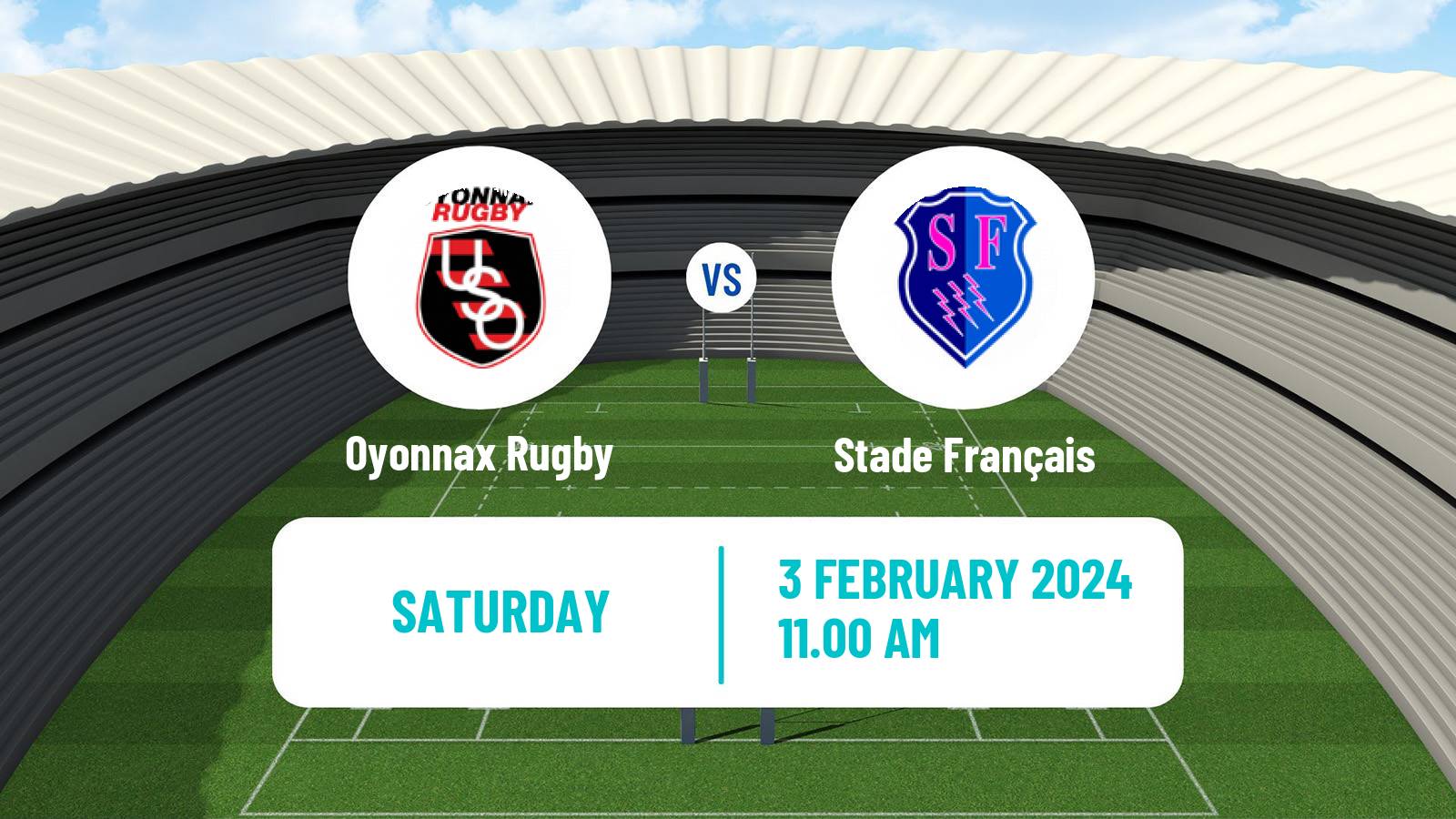 Rugby union French Top 14 Oyonnax Rugby - Stade Français