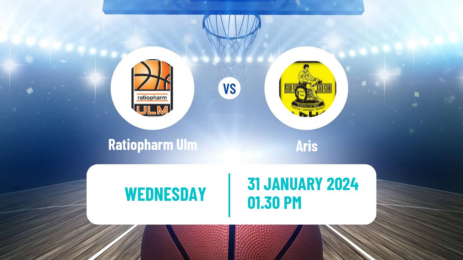 Basketball Eurocup Ratiopharm Ulm - Aris