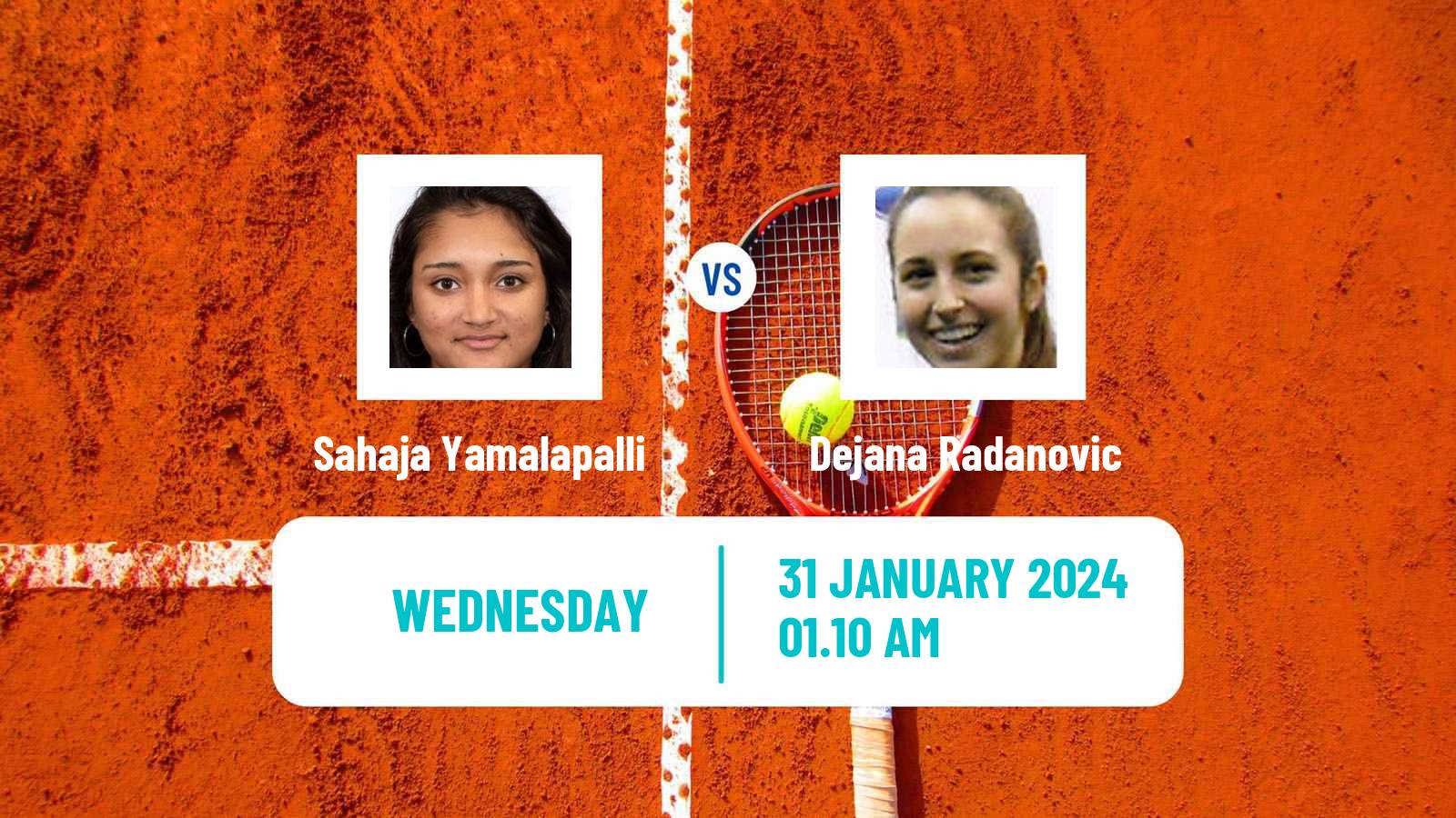 Tennis ITF W50 Indore Women Sahaja Yamalapalli - Dejana Radanovic