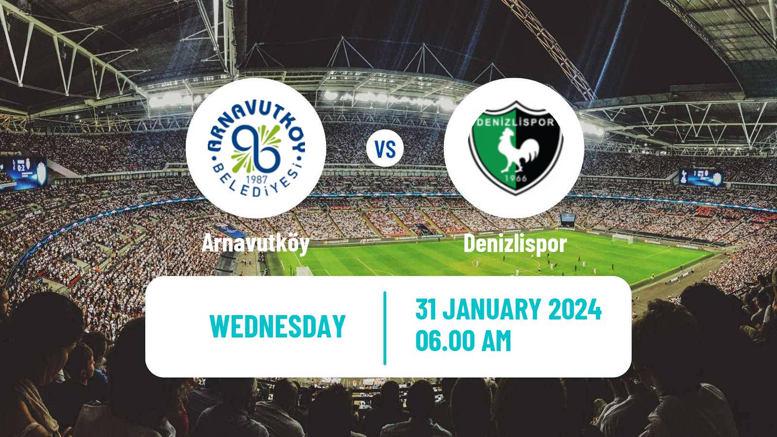 Soccer Turkish Second League Red Group Arnavutköy - Denizlispor