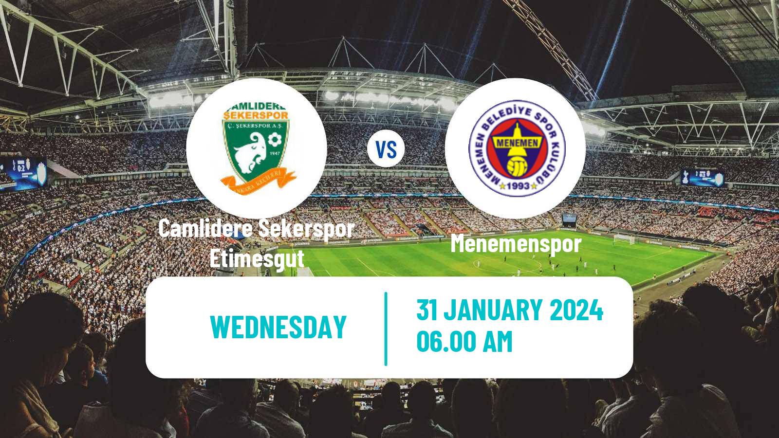 Soccer Turkish Second League Red Group Etimesgut - Menemenspor