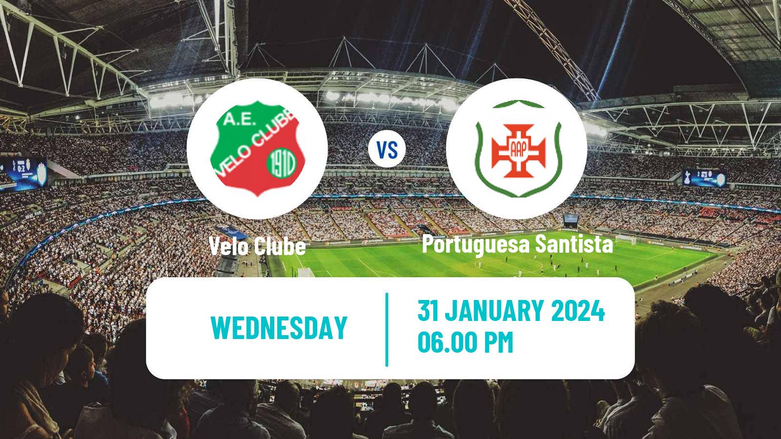 Soccer Brazilian Campeonato Paulista A2 Velo Clube - Portuguesa Santista