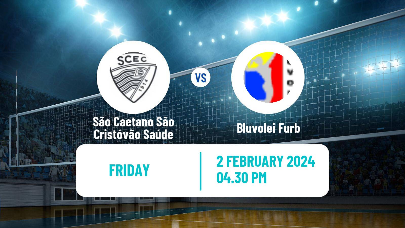 Volleyball Brazilian SuperLiga Volleyball Women São Caetano São Cristóvão Saúde - Bluvolei Furb
