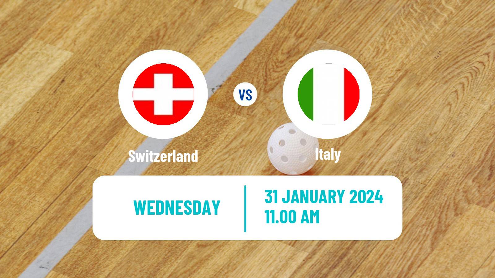 Floorball World Championship Floorball Switzerland - Italy