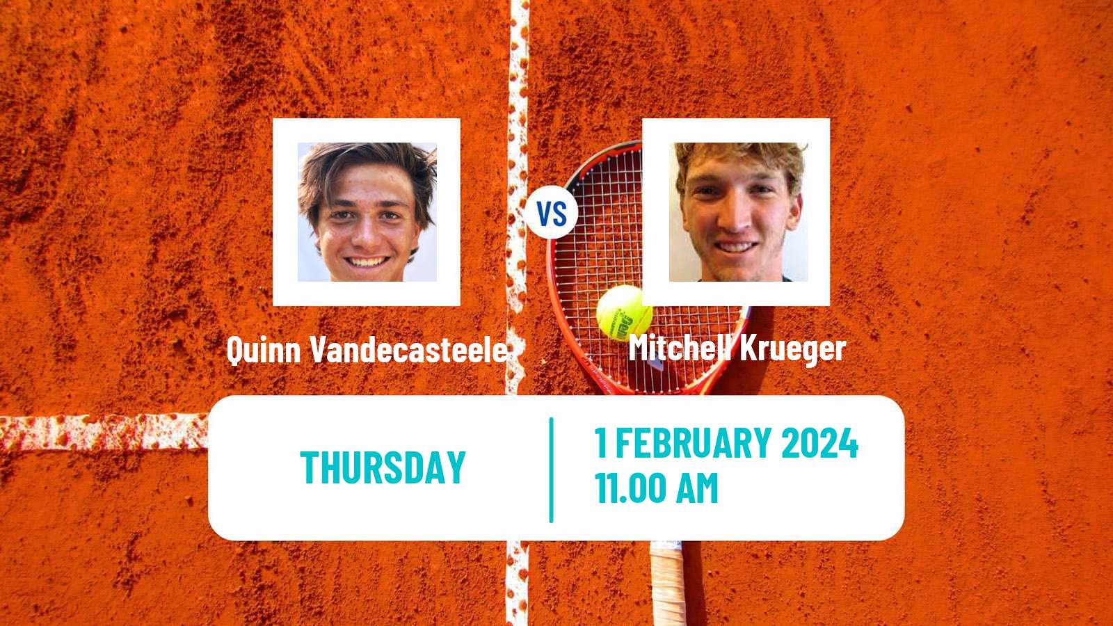 Tennis Cleveland Challenger Men Quinn Vandecasteele - Mitchell Krueger