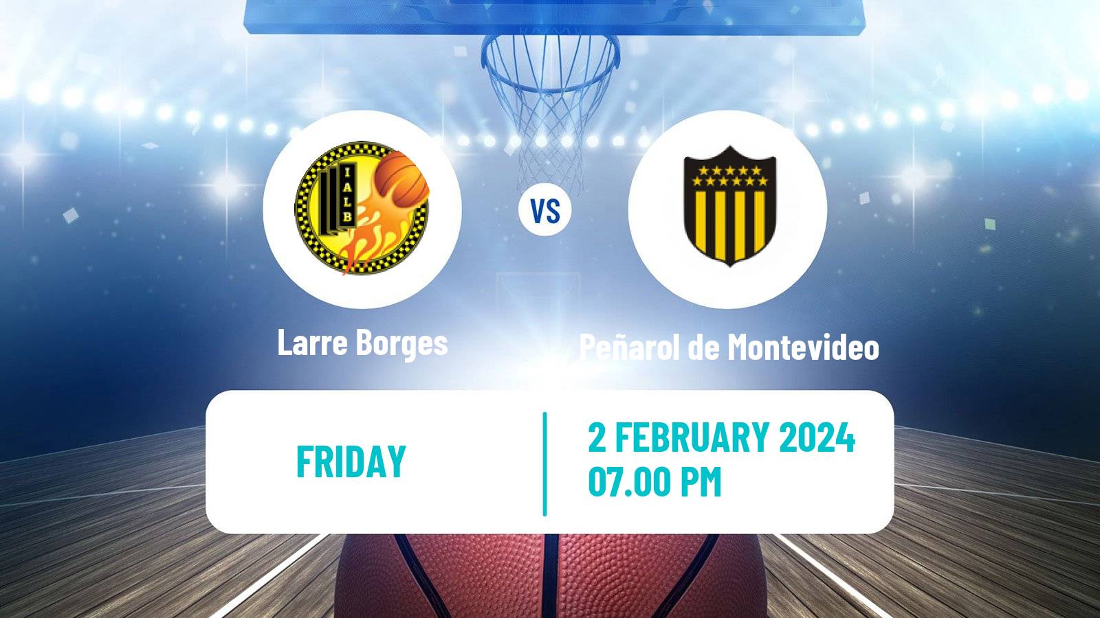 Basketball Uruguayan Liga Basketball Larre Borges - Peñarol de Montevideo