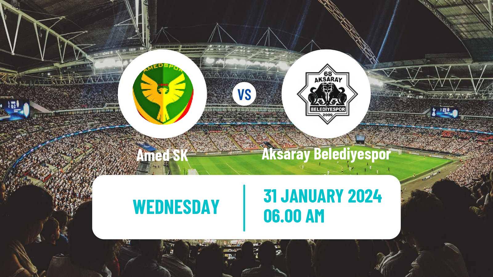 Soccer Turkish Second League Red Group Amed SK - Aksaray Belediyespor