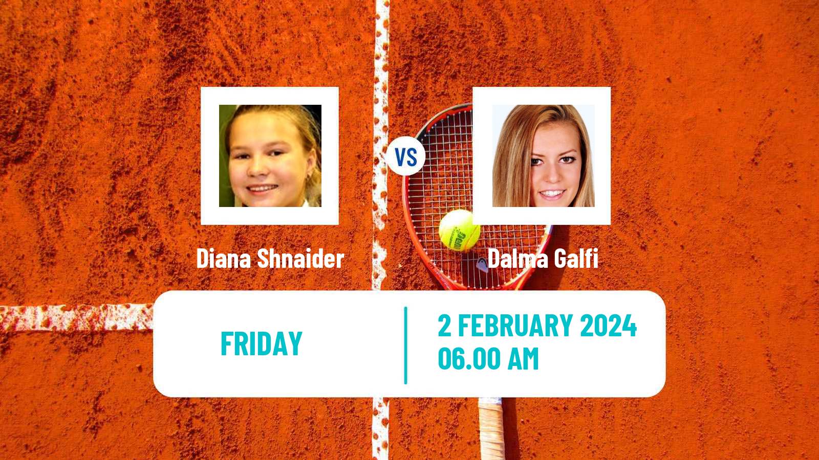 Tennis WTA Hua Hin Diana Shnaider - Dalma Galfi
