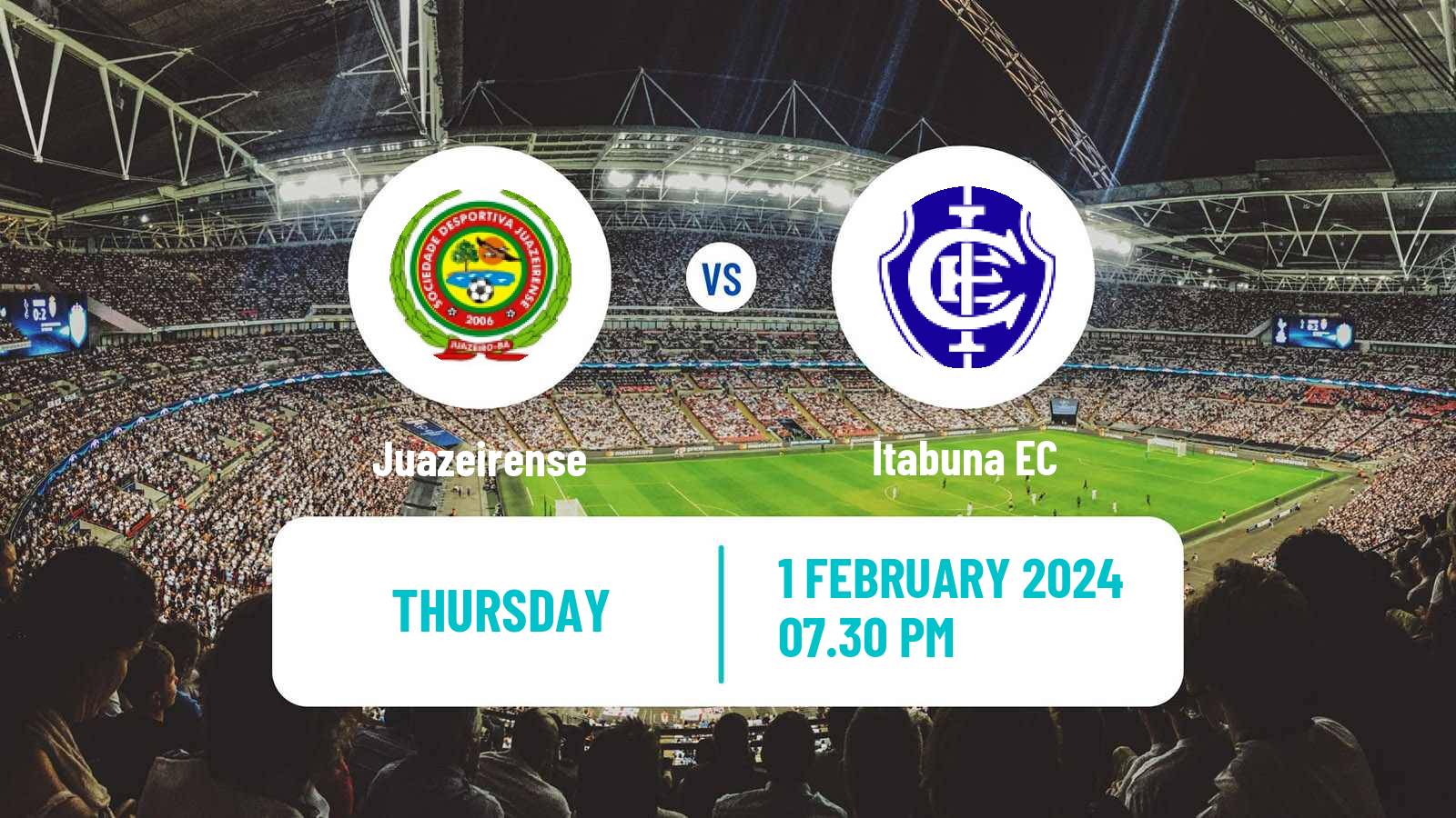 Soccer Brazilian Campeonato Baiano Juazeirense - Itabuna